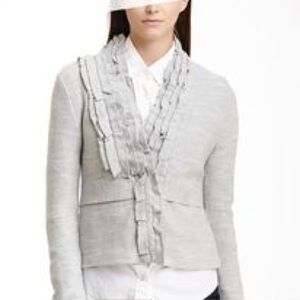 BCBGMAXAZRIA - Stacie Wool Cropped Jacket Grey